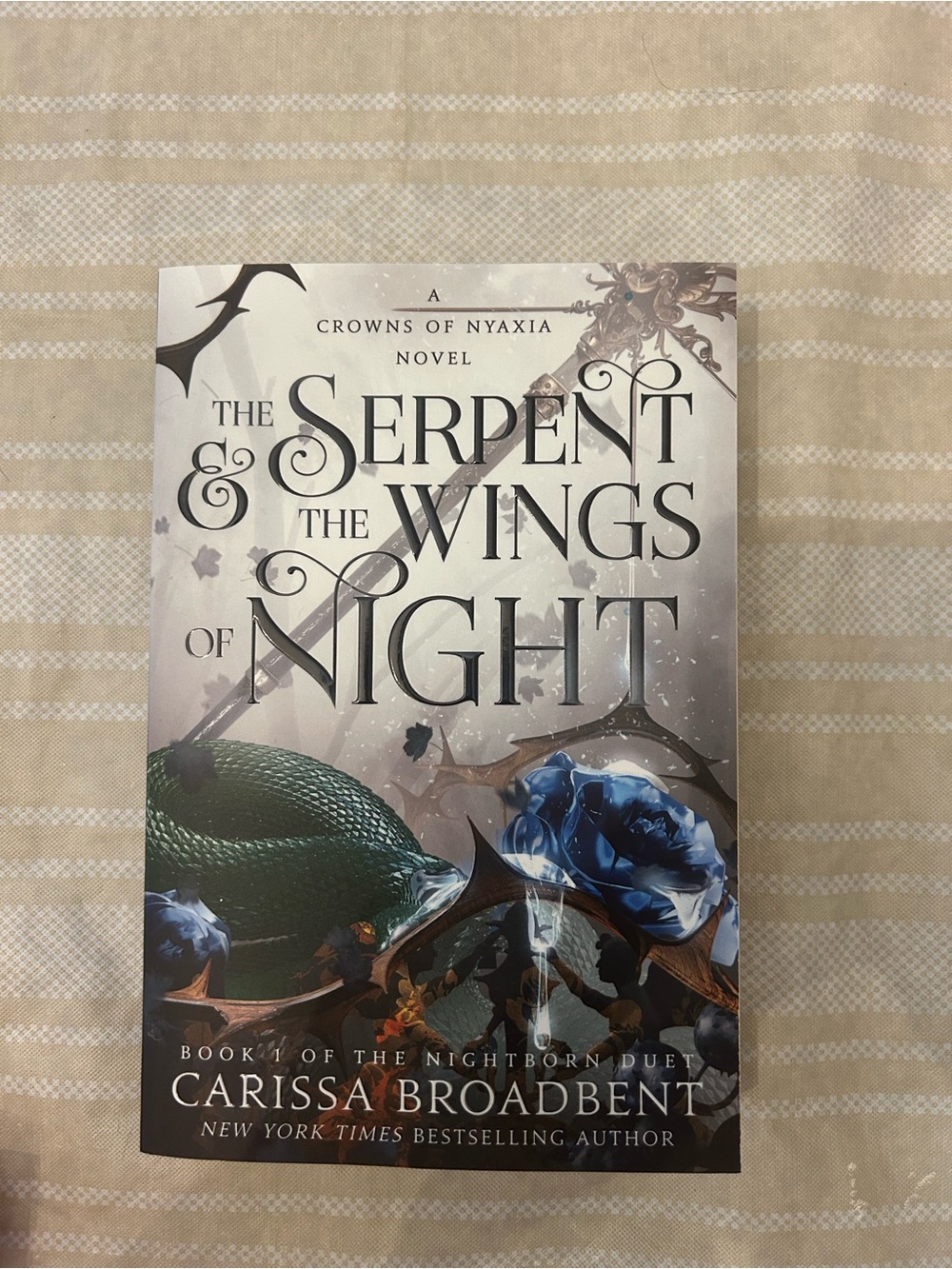 The Serpent & The Wings of Night by Carissa Broadbent - Green & Blue Cover
